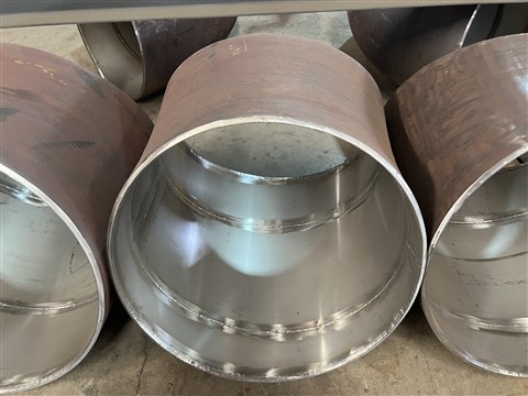 45°內(nèi)襯不銹鋼對焊彎頭